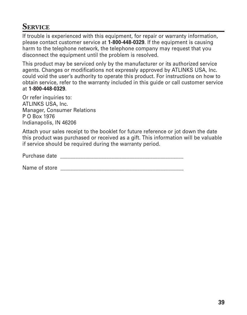 GE 25831 User Manual | Page 39 / 88