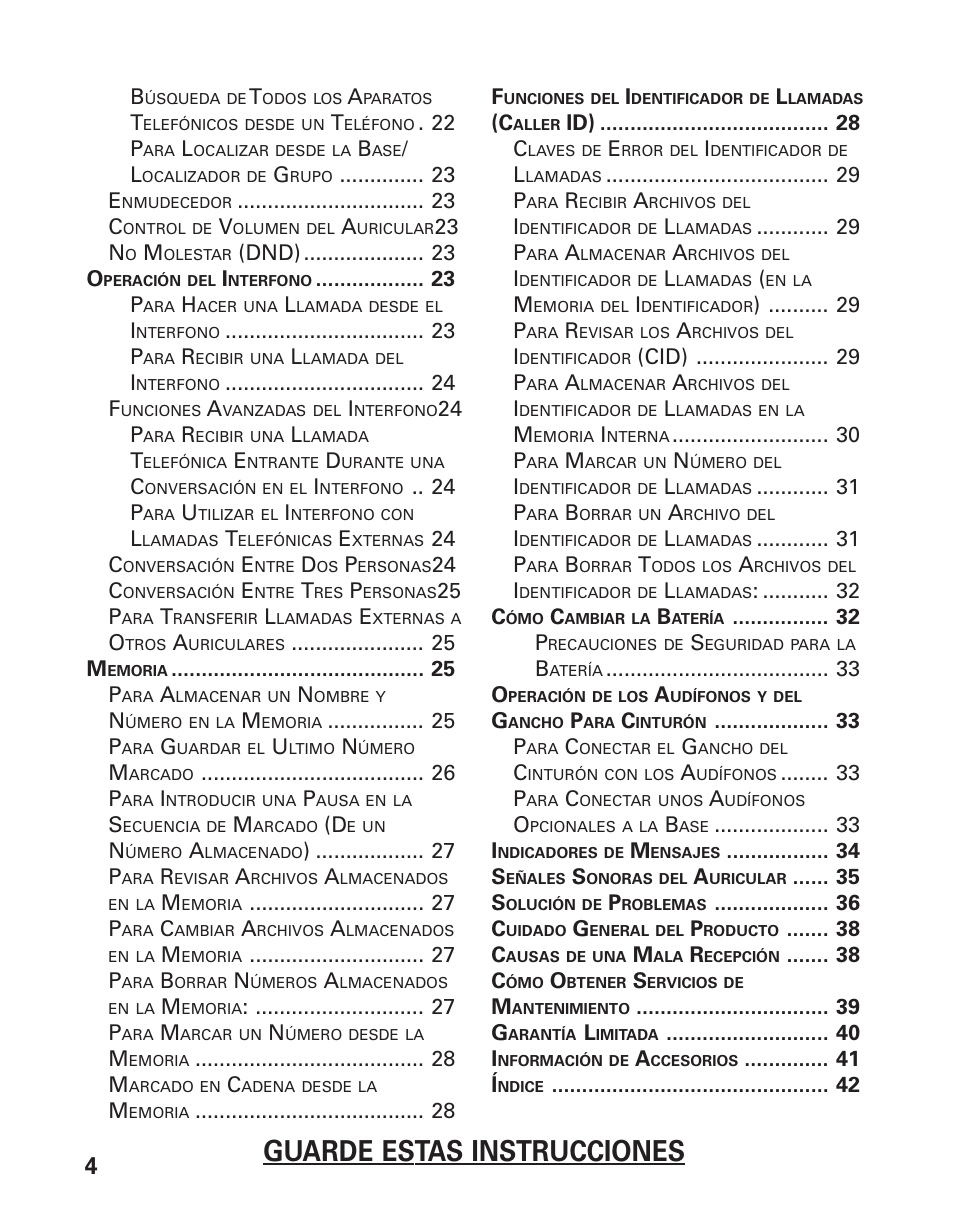 Guarde estas instrucciones | GE 25831 User Manual | Page 48 / 88