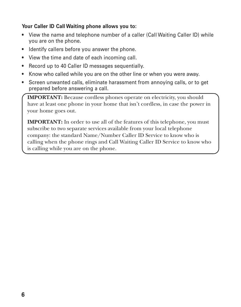 GE 25831 User Manual | Page 6 / 88