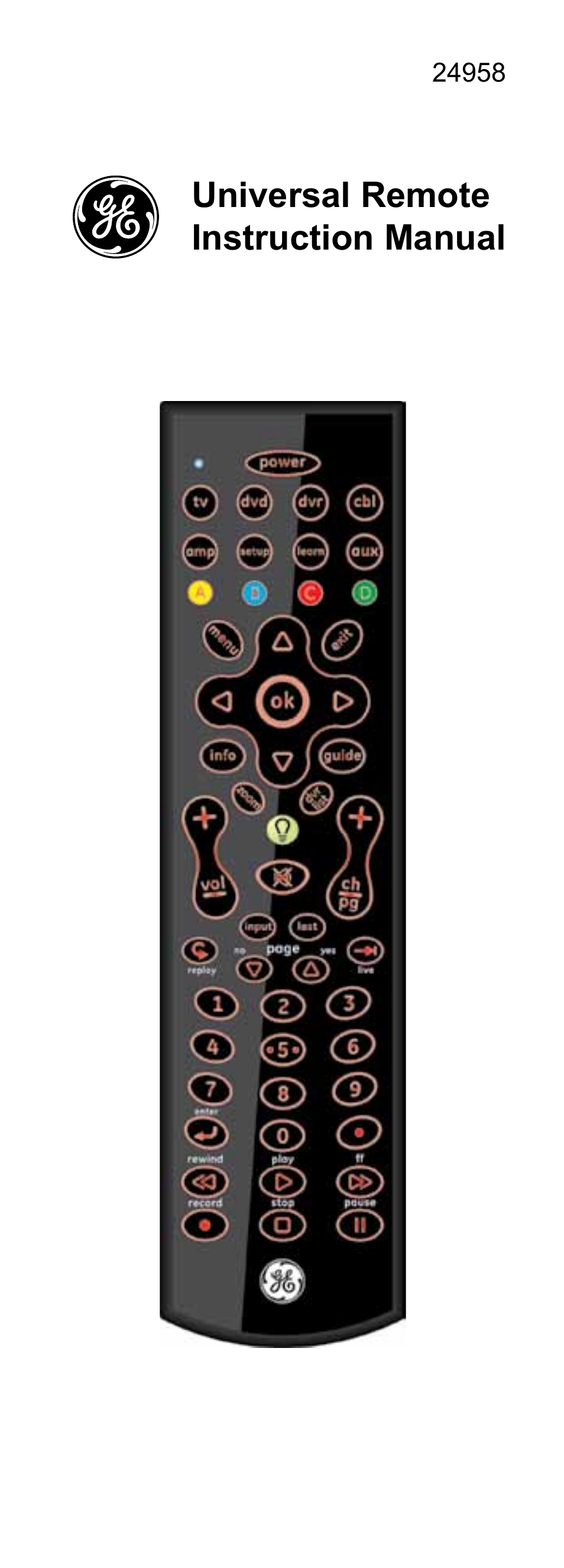 GE 24958 User Manual | 20 pages