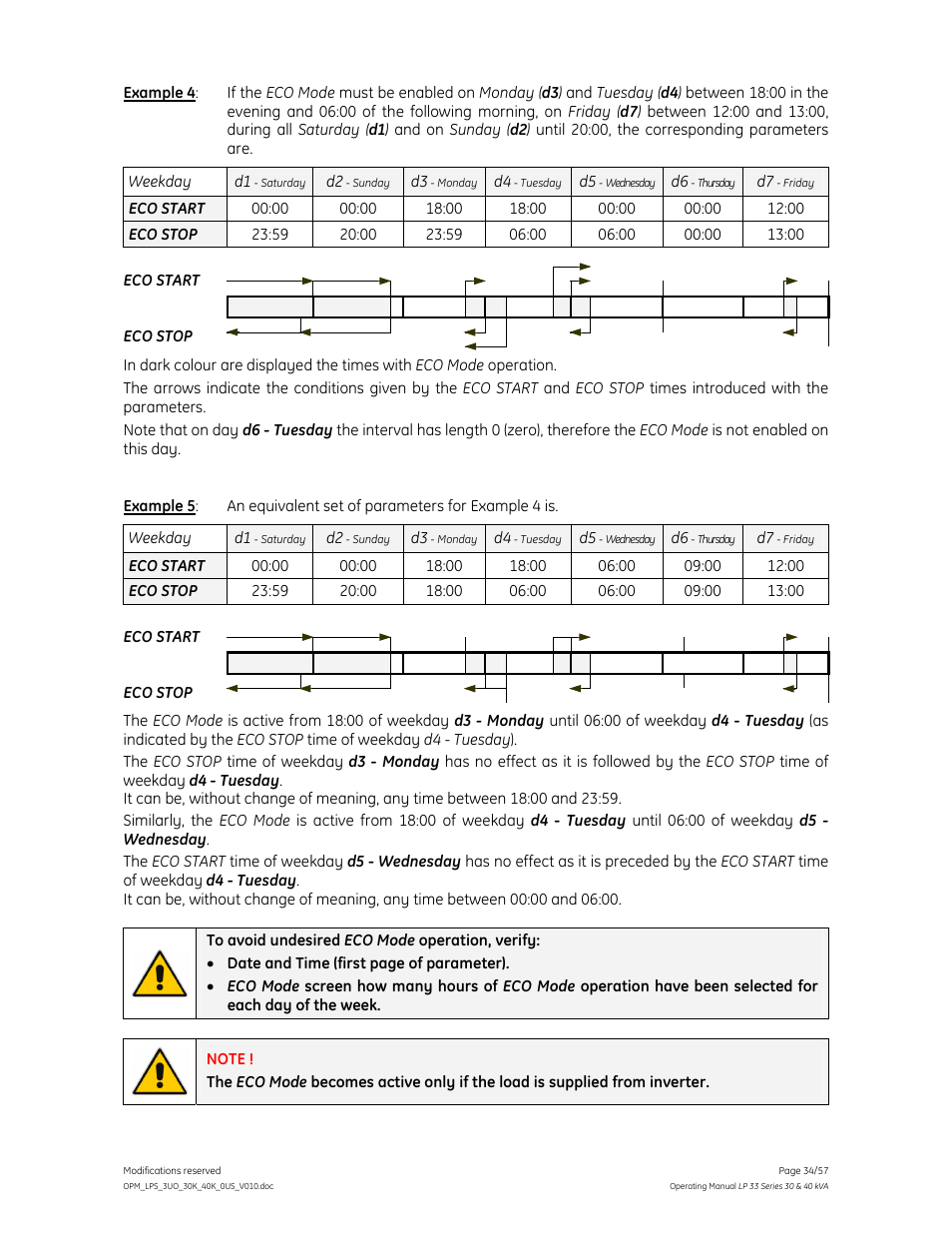 GE Industrial Solutions LP 33 Series 30 & 40 kVA Operating Manual User Manual | Page 34 / 57