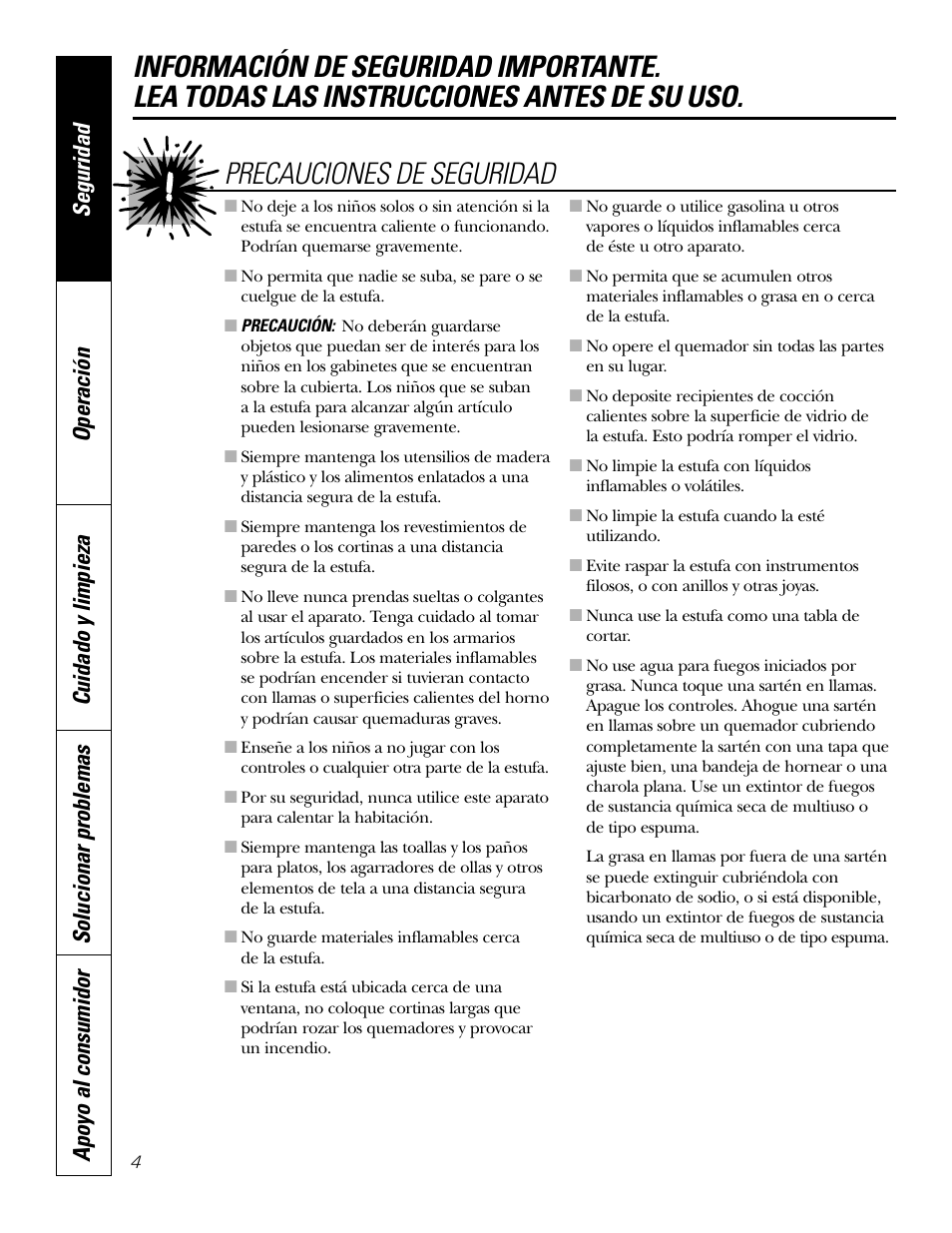 GE JGP337 User Manual | Page 38 / 68