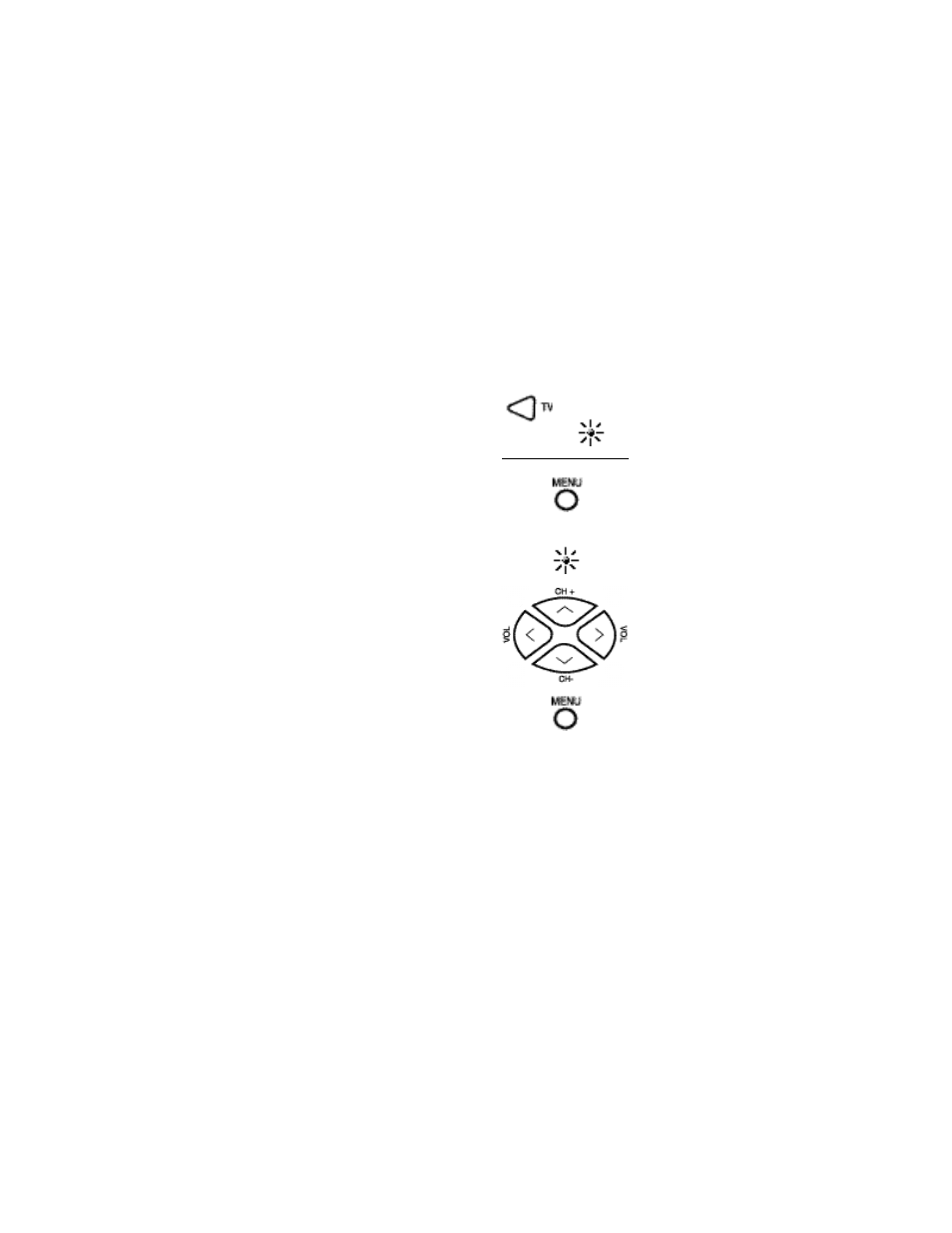 Television menu function | GE RM94906 User Manual | Page 11 / 36