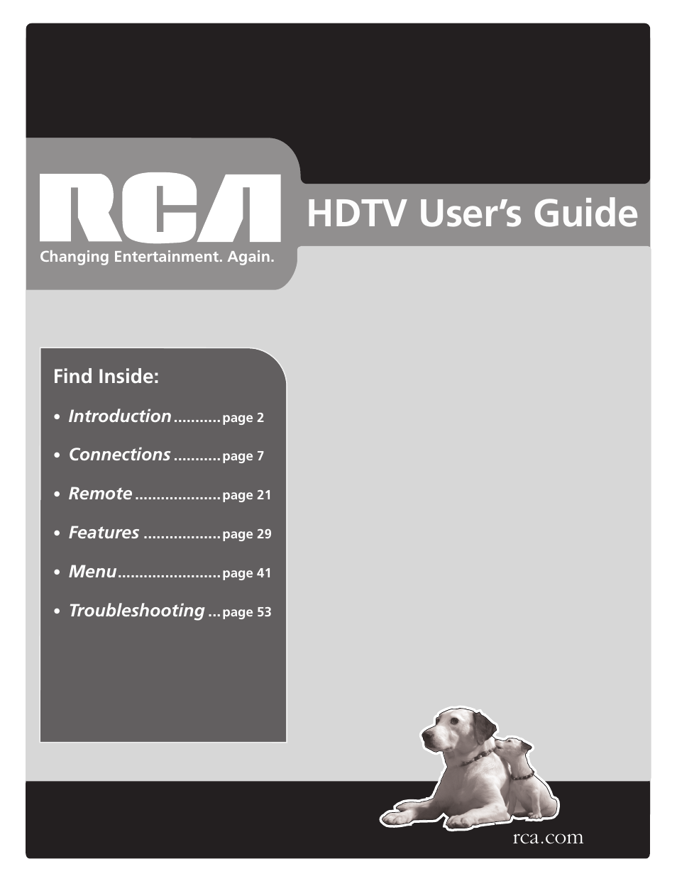 GE RCA High Definition Television User Manual | 64 pages