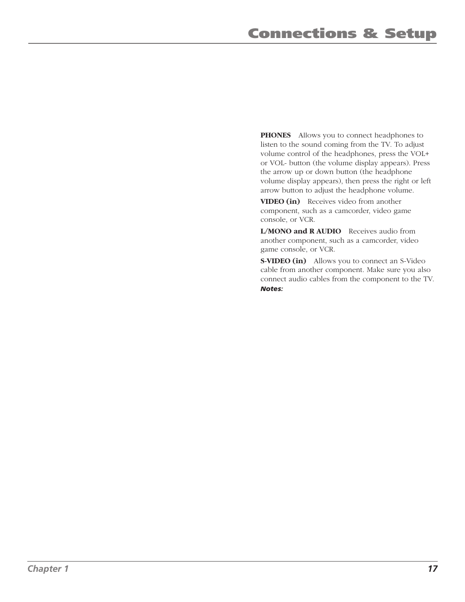 Connections & setup | GE RCA High Definition Television User Manual | Page 19 / 64