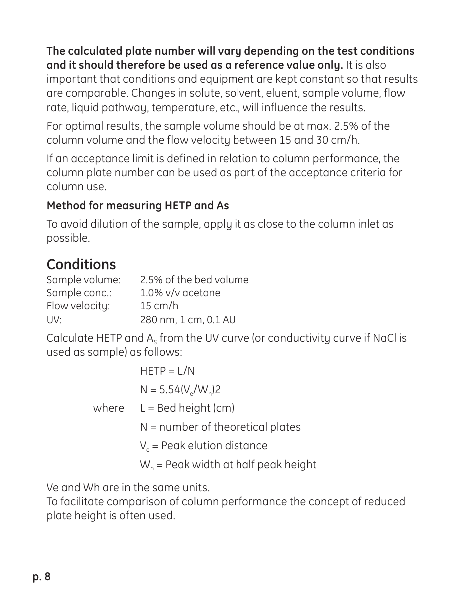 Conditions | GE 71-5000-15 AD User Manual | Page 8 / 12