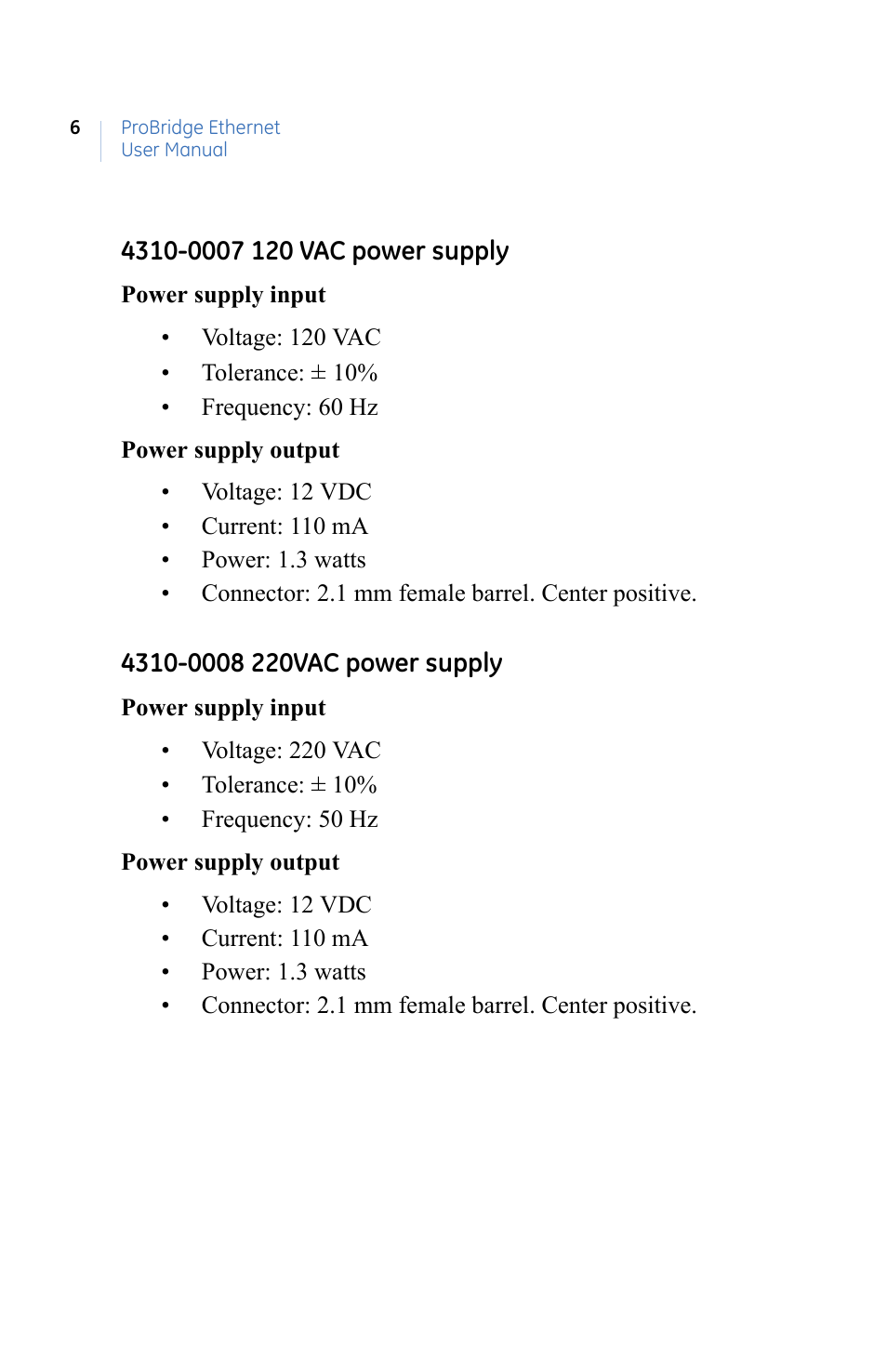 GE ProBridge PBe User Manual | Page 10 / 34