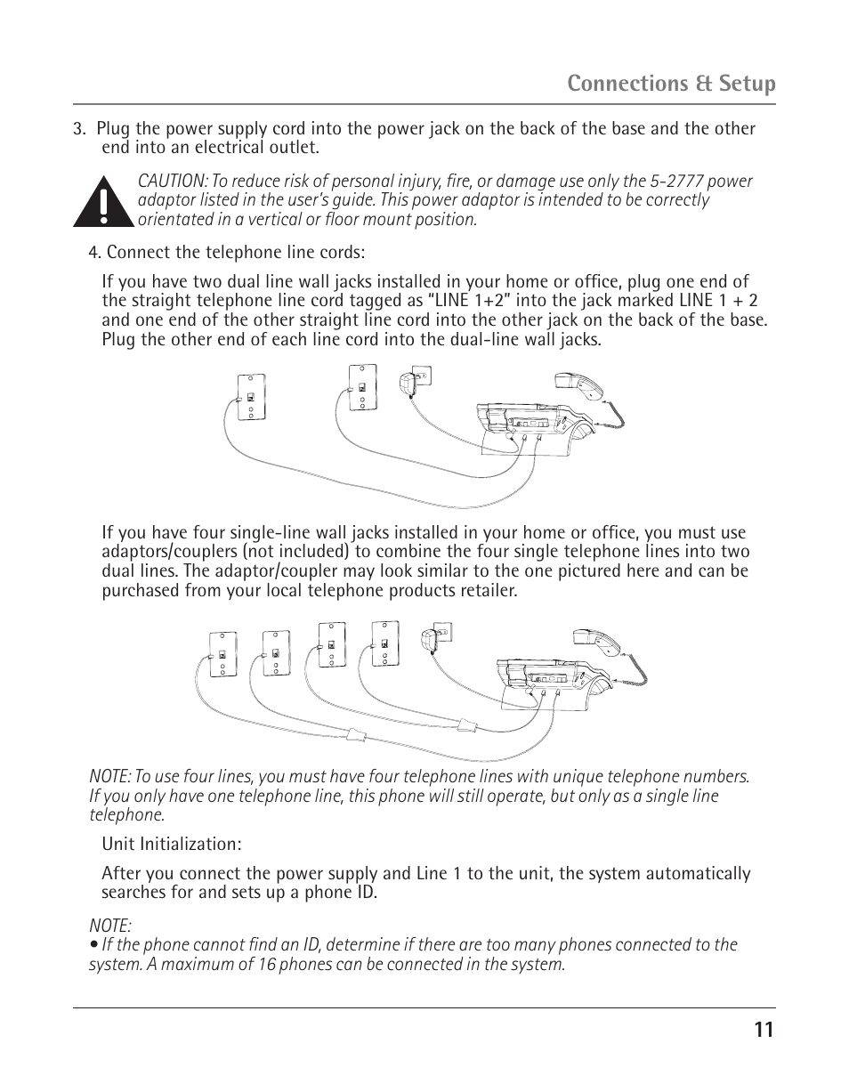 11 connections & setup | GE 25425 User Manual | Page 11 / 108