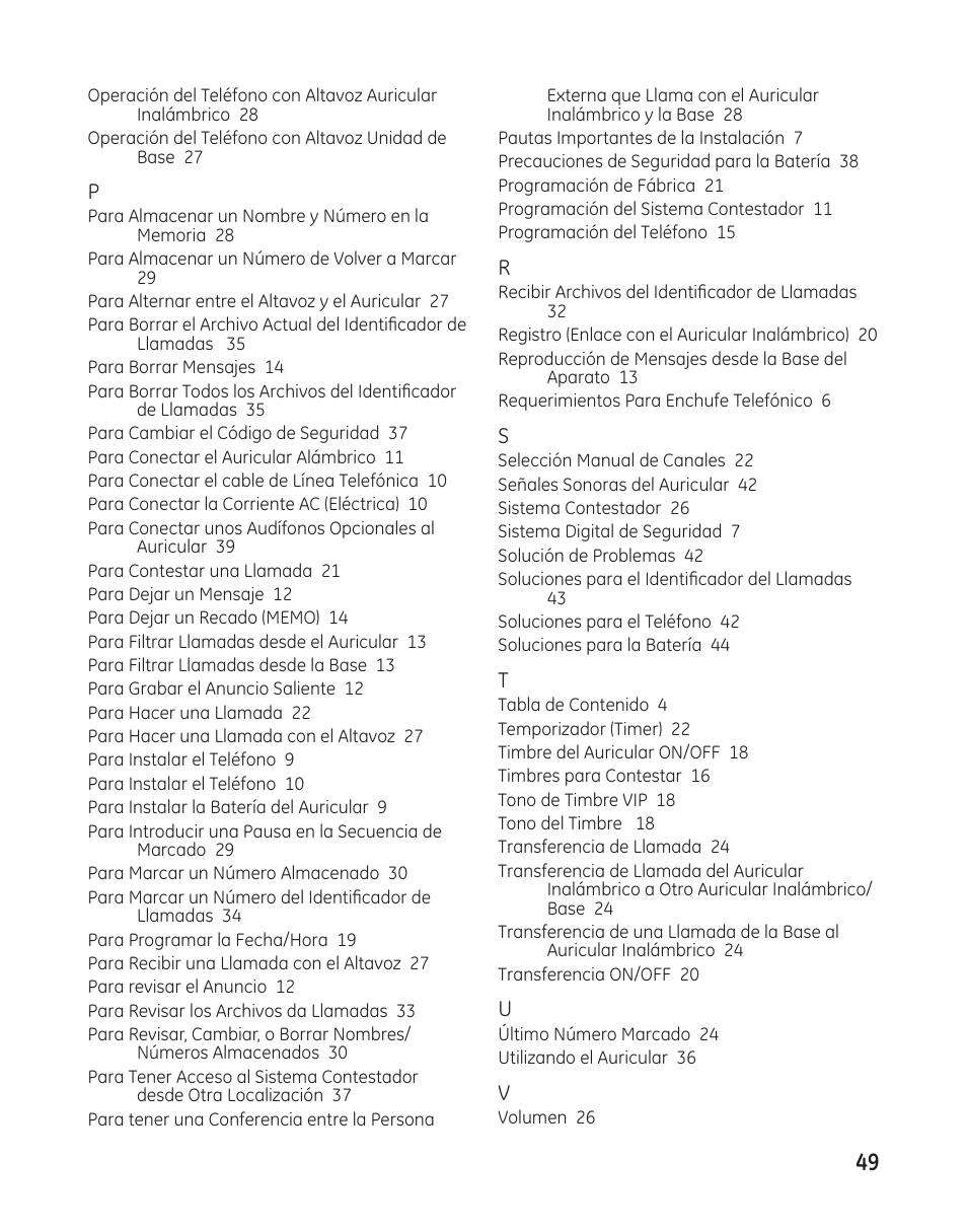 GE 25982 User Manual | Page 99 / 100