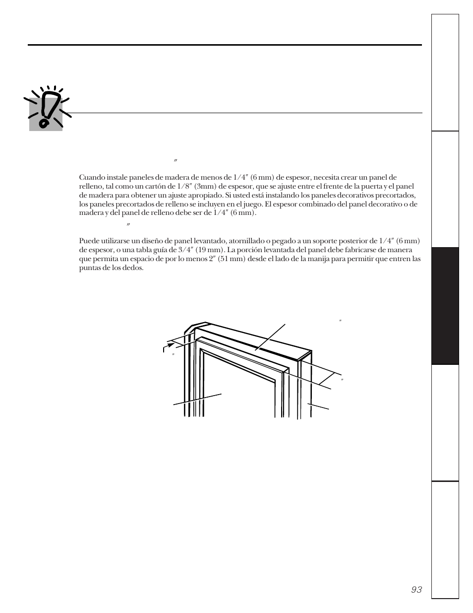 Molduras y paneles decorativos, Antes de que empiece | GE 162D9617P005 User Manual | Page 93 / 108