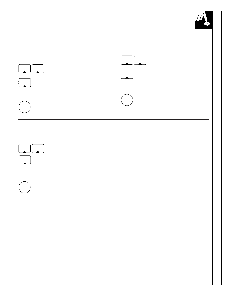 12 hour shut-off cook and hold, 12 hour, 24 hour or clock black-out | GE JGRS14 User Manual | Page 9 / 28