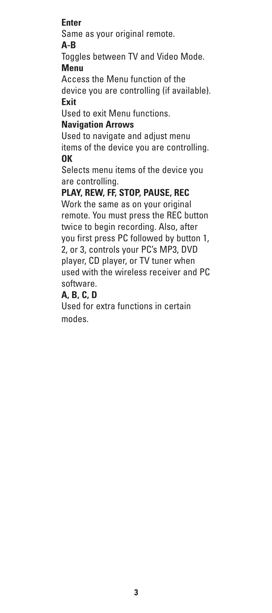 GE Universal Remote with PC Control HO97685 User Manual | Page 6 / 28