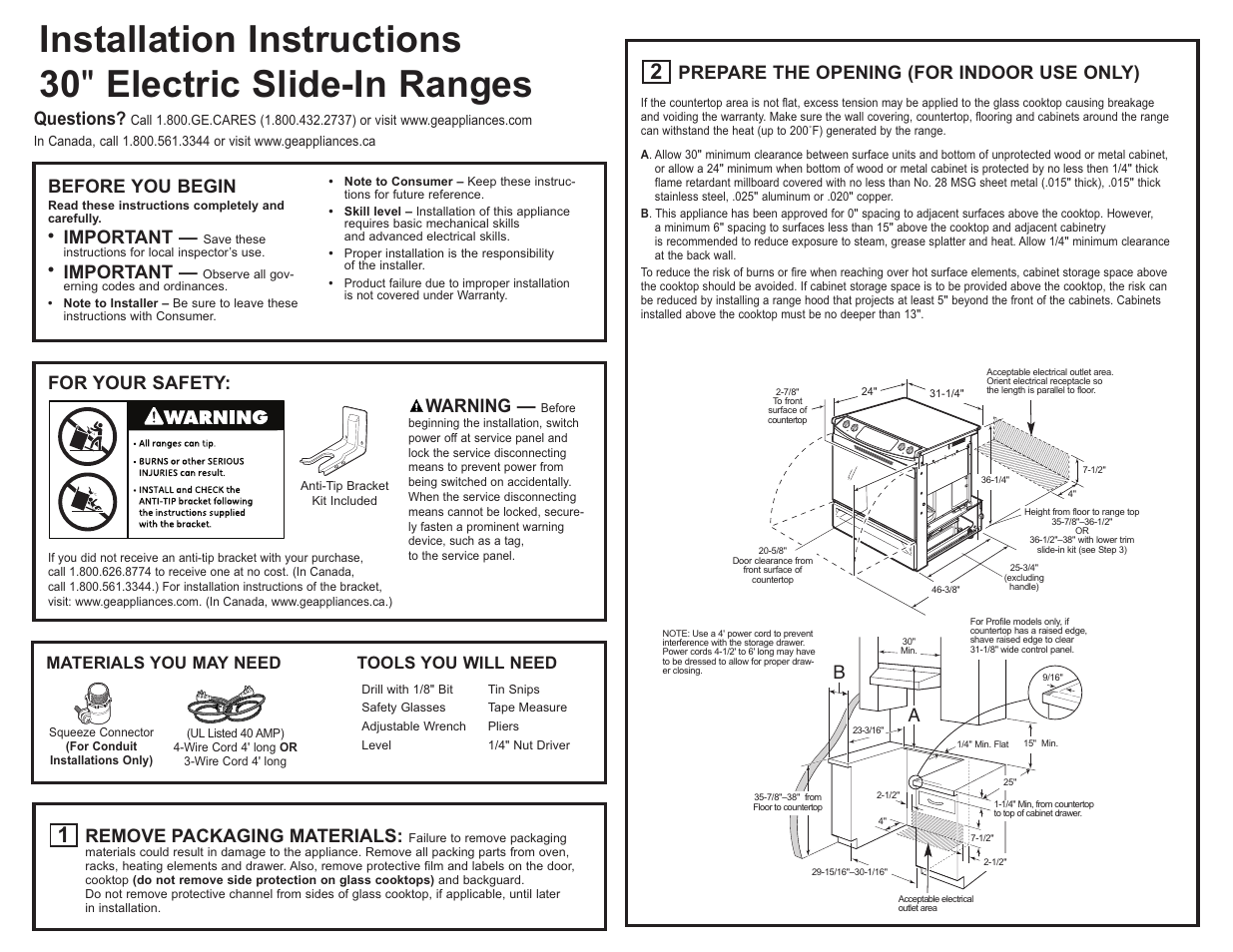 GE 31-10673 09-08 JR User Manual | 4 pages