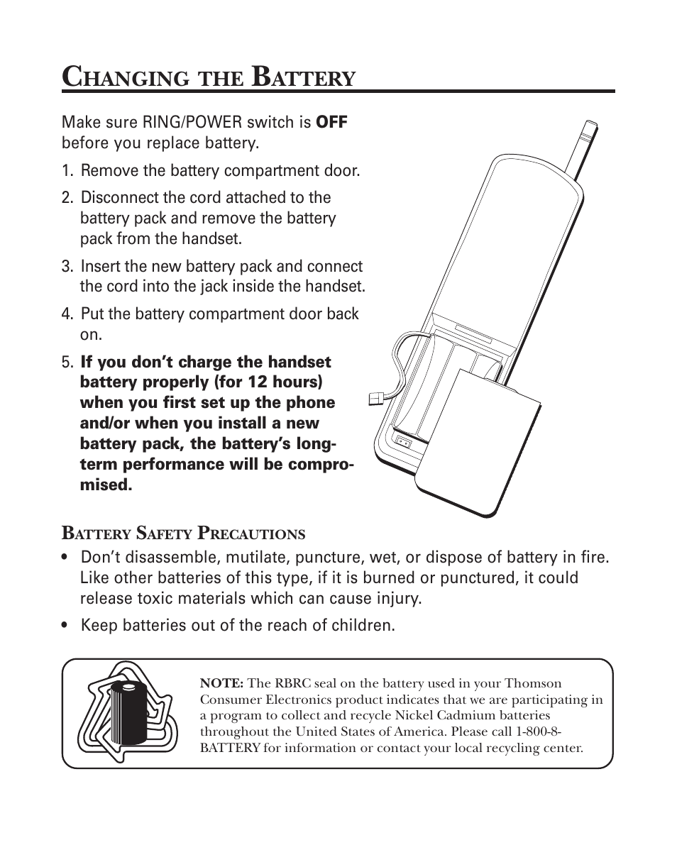 Hanging, Attery | GE 2-9926 User Manual | Page 19 / 26