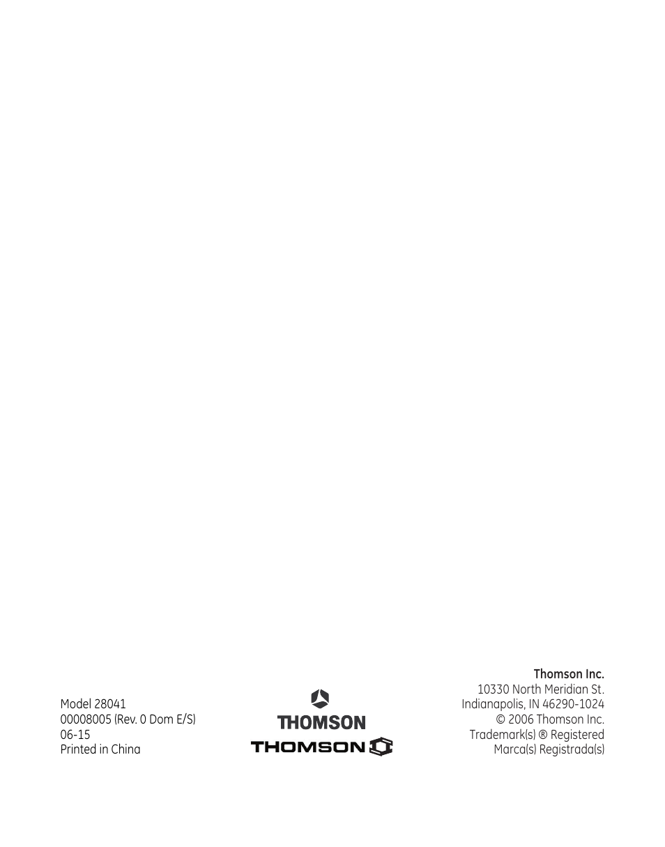 GE 00008005 User Manual | Page 62 / 62