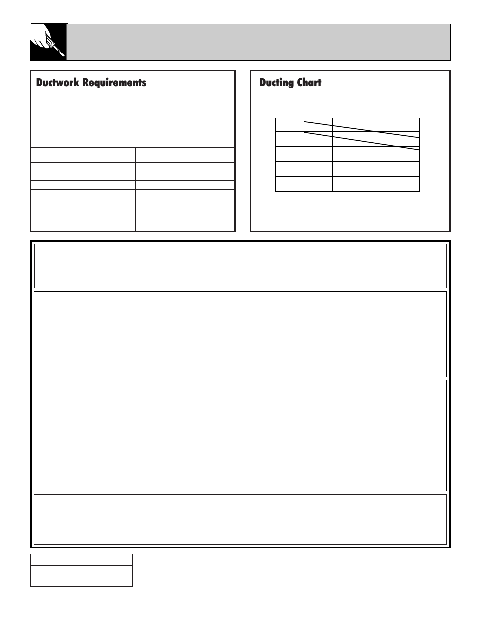 Ducting requirements, Warranty, Installation instructions | Ducting chart, Ductwork requirements, Your range hood, What is not covered, What is covered, Jv376 | GE JV376 User Manual | Page 4 / 4