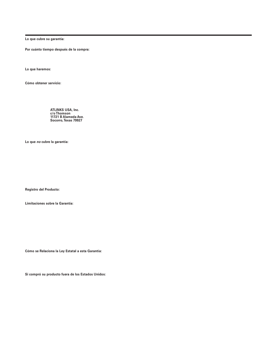 Arantía, Imitada | GE 21011 User Manual | Page 122 / 124