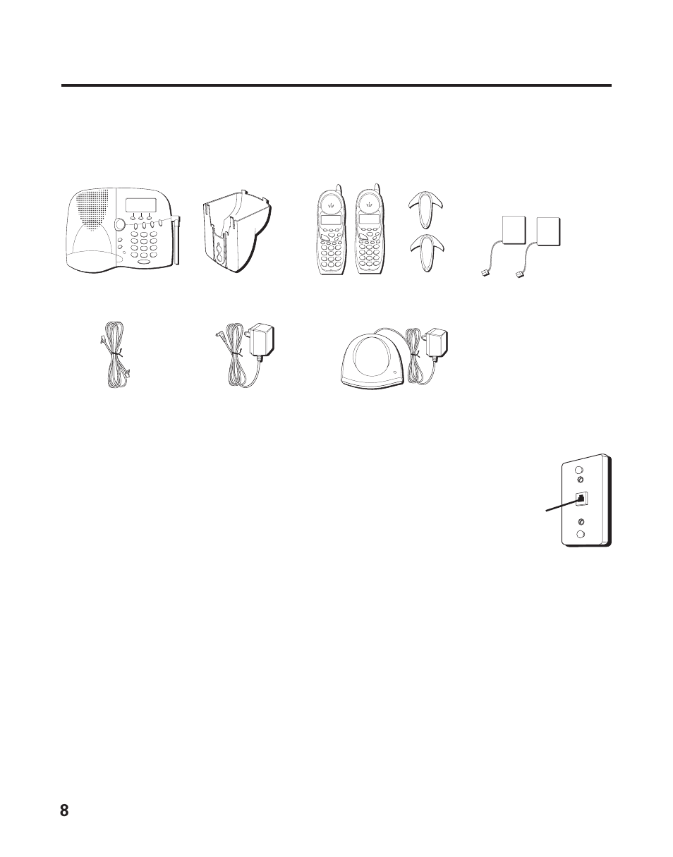 Efore, Egin, Arts | Hecklist, Elephone, Equirements, Modular telephone line jack wall plate, Wxyz, Pqrs, Oper | GE 21011 User Manual | Page 8 / 124