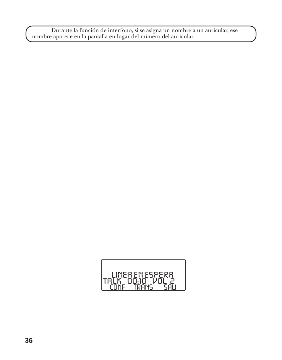 Linea en espera | GE 21011 User Manual | Page 98 / 124