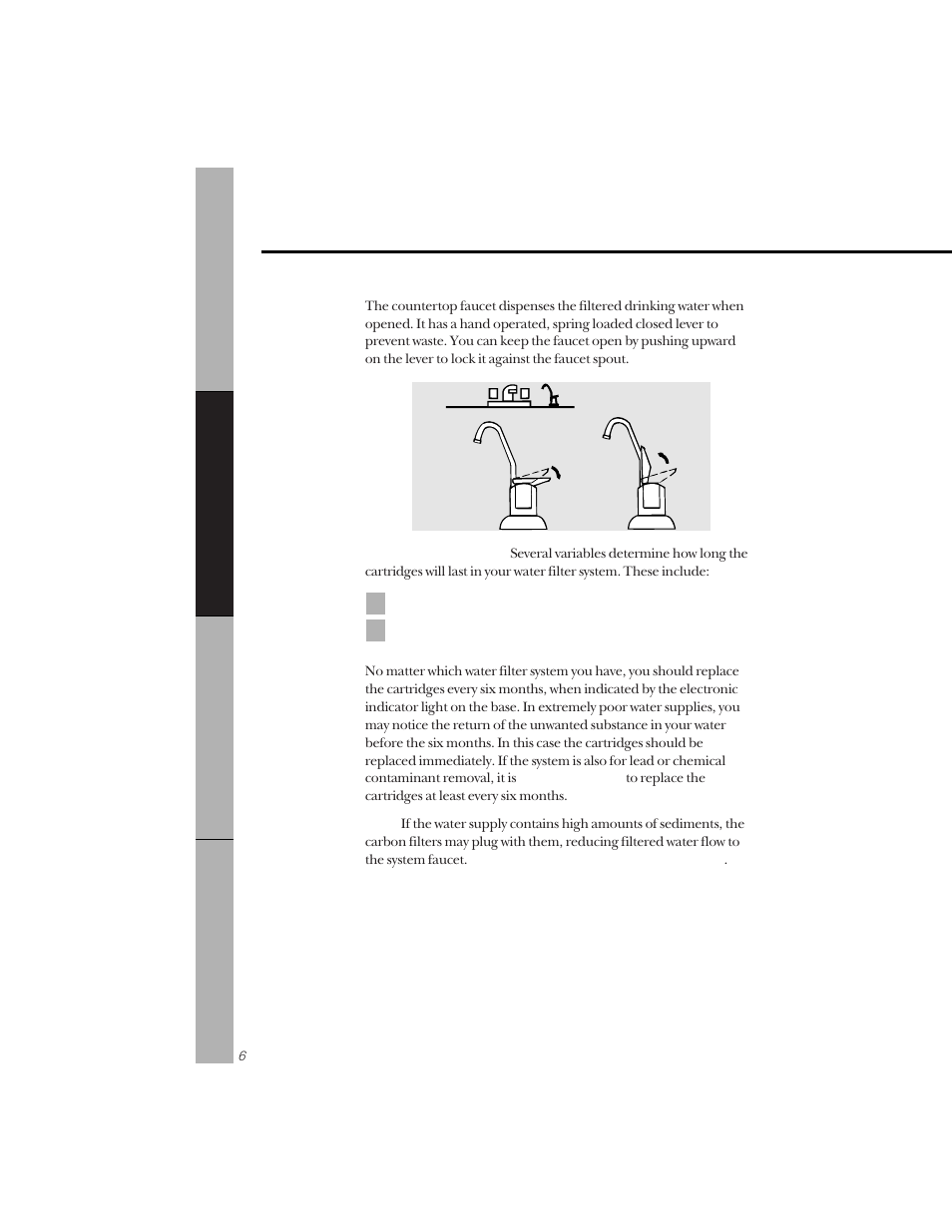 Using the system, About the water filtration system | GE GNUT05Z01 User Manual | Page 6 / 16