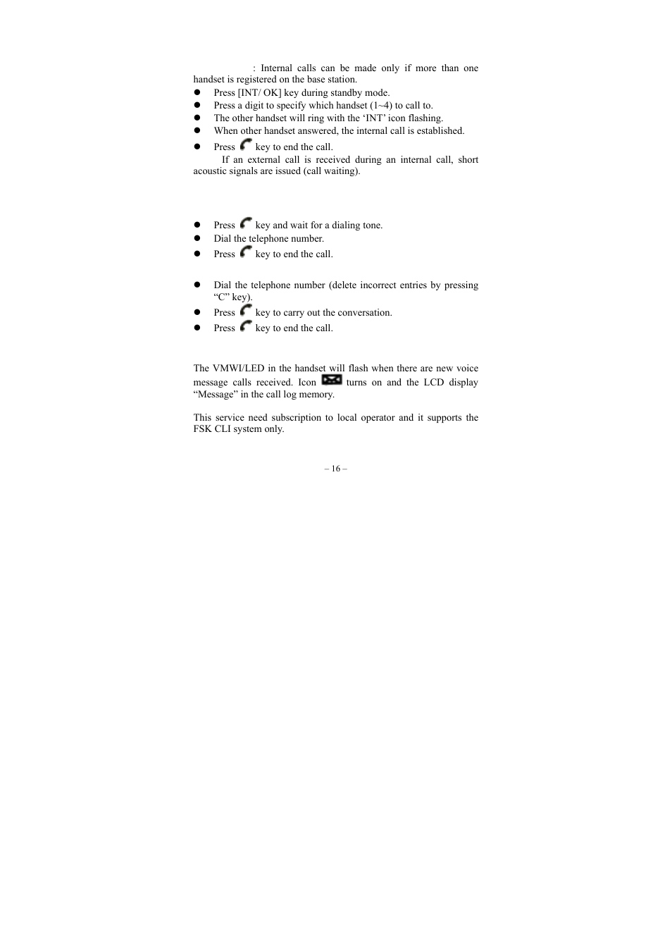 Making internal calls, Making external calls | GE twin set 21880 User Manual | Page 17 / 40