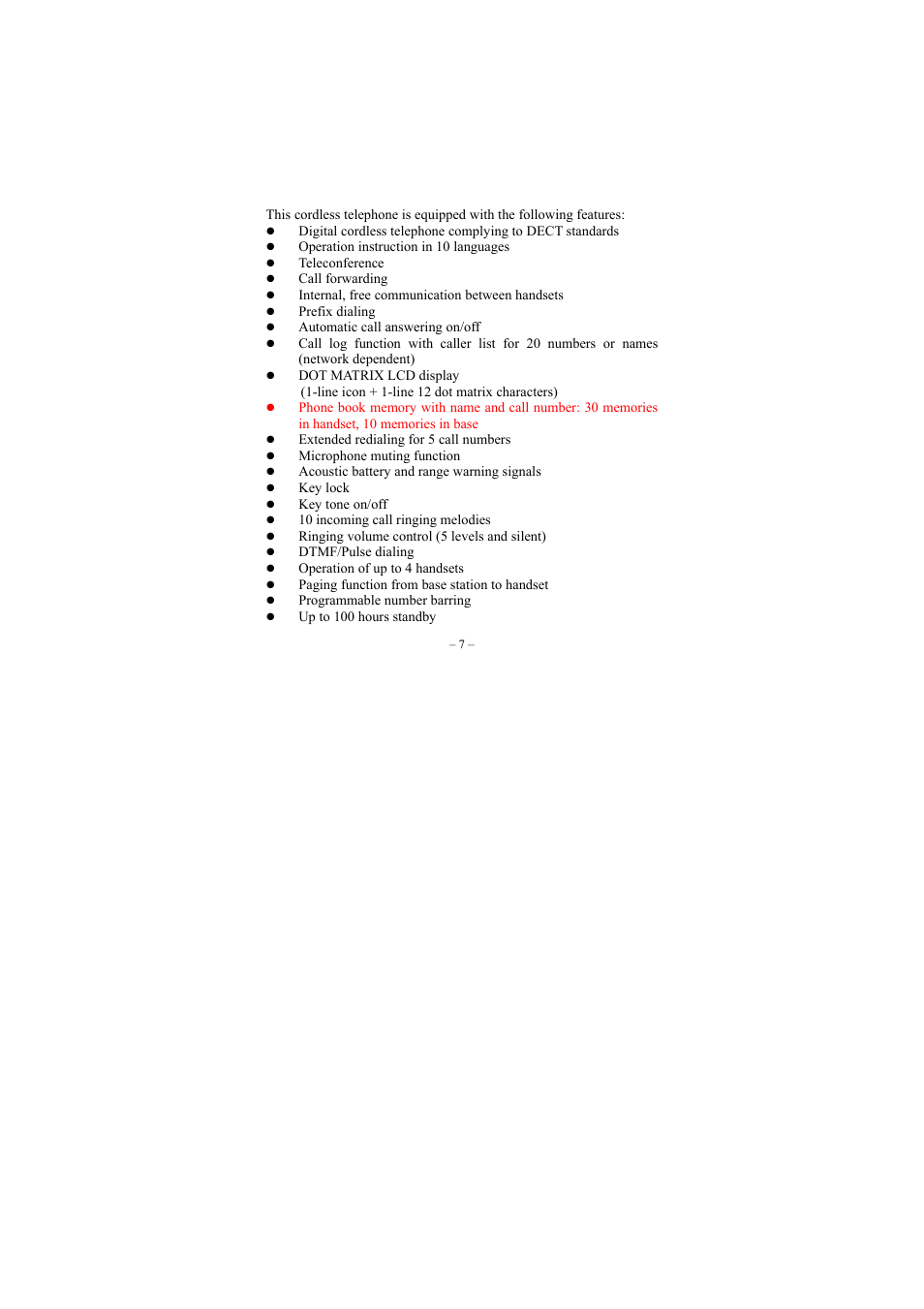 Features | GE twin set 21880 User Manual | Page 8 / 40