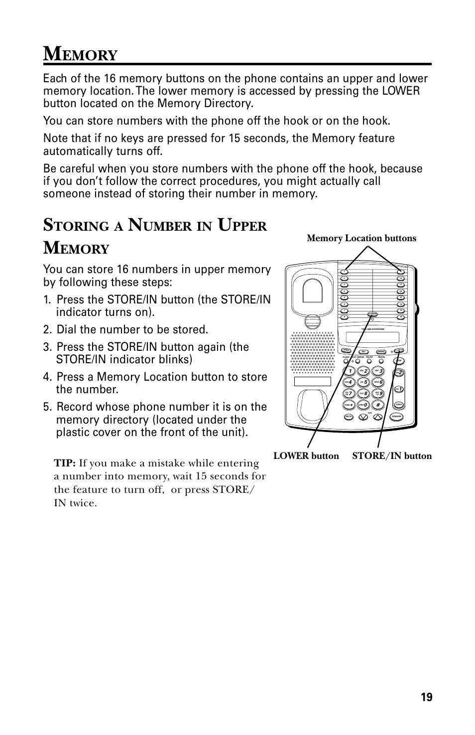 Emory, Toring, Umber | Pper | GE 29438 User Manual | Page 19 / 64