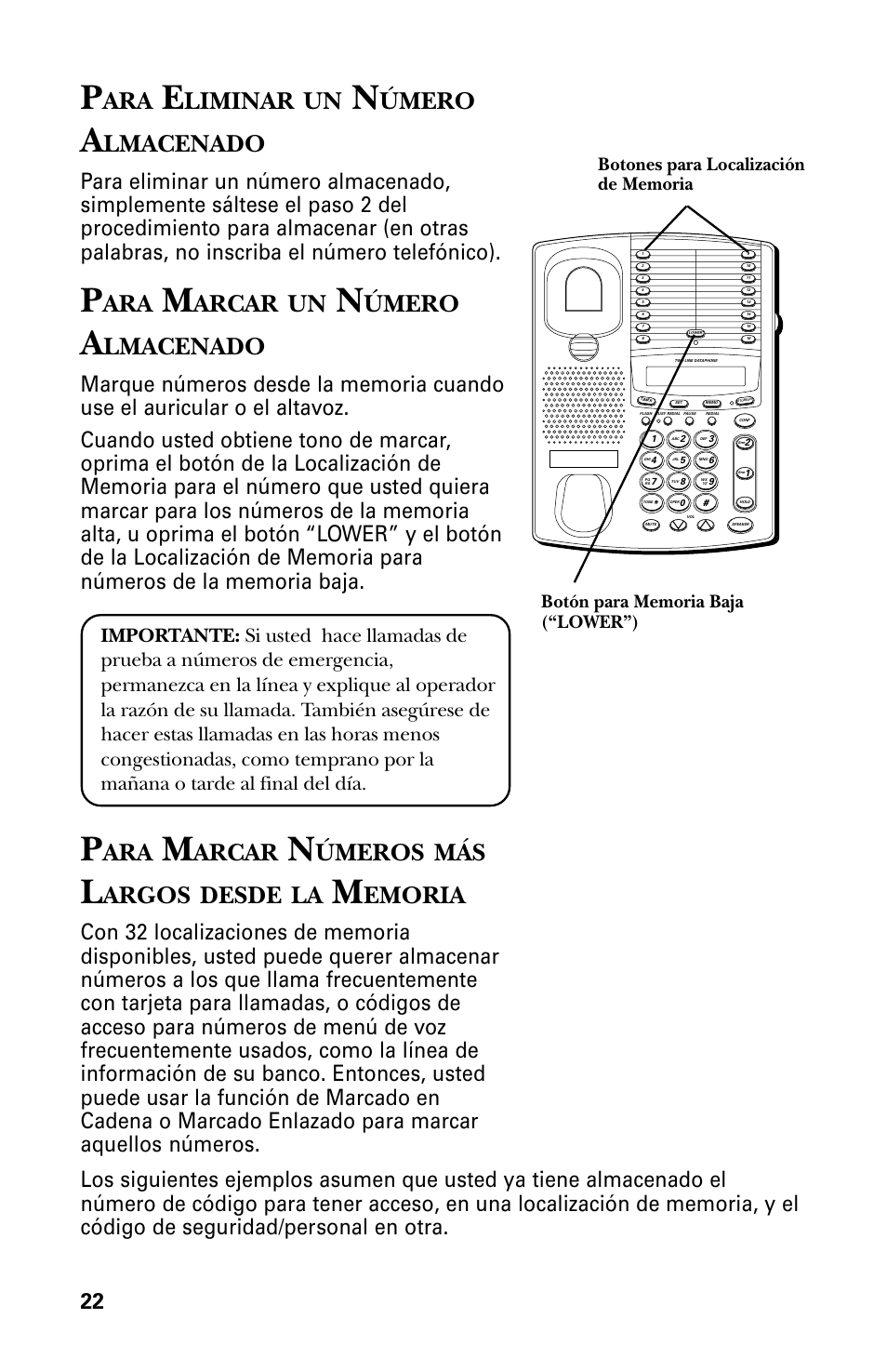 Liminar, Úmero, Lmacenado | Arcar, Úmeros, Argos, Desde, Emoria | GE 29438 User Manual | Page 54 / 64