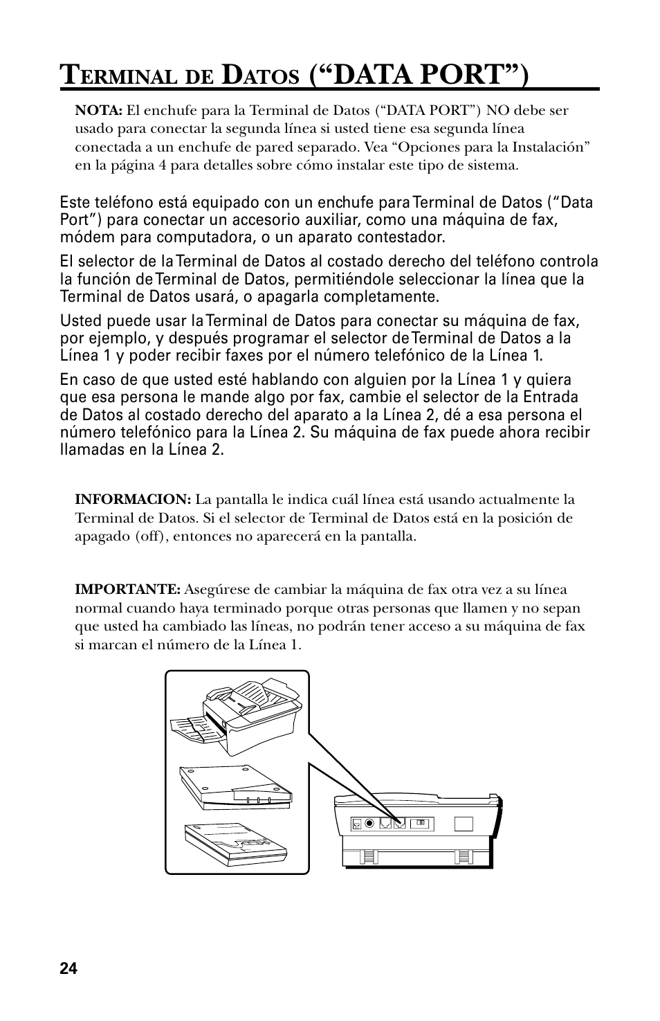 Data port”), Erminal, Atos | GE 29438 User Manual | Page 56 / 64