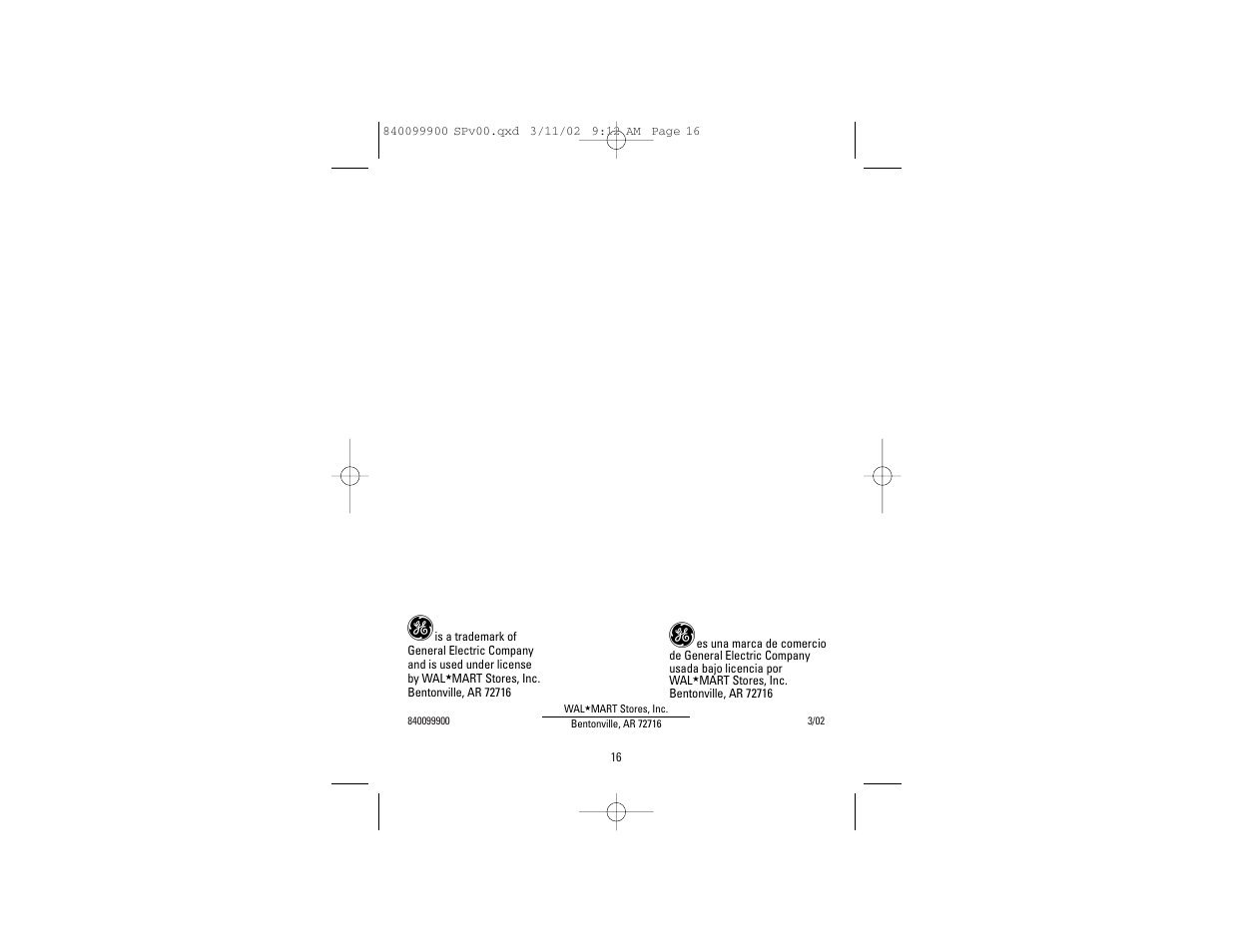 GE 840099900 User Manual | Page 9 / 9