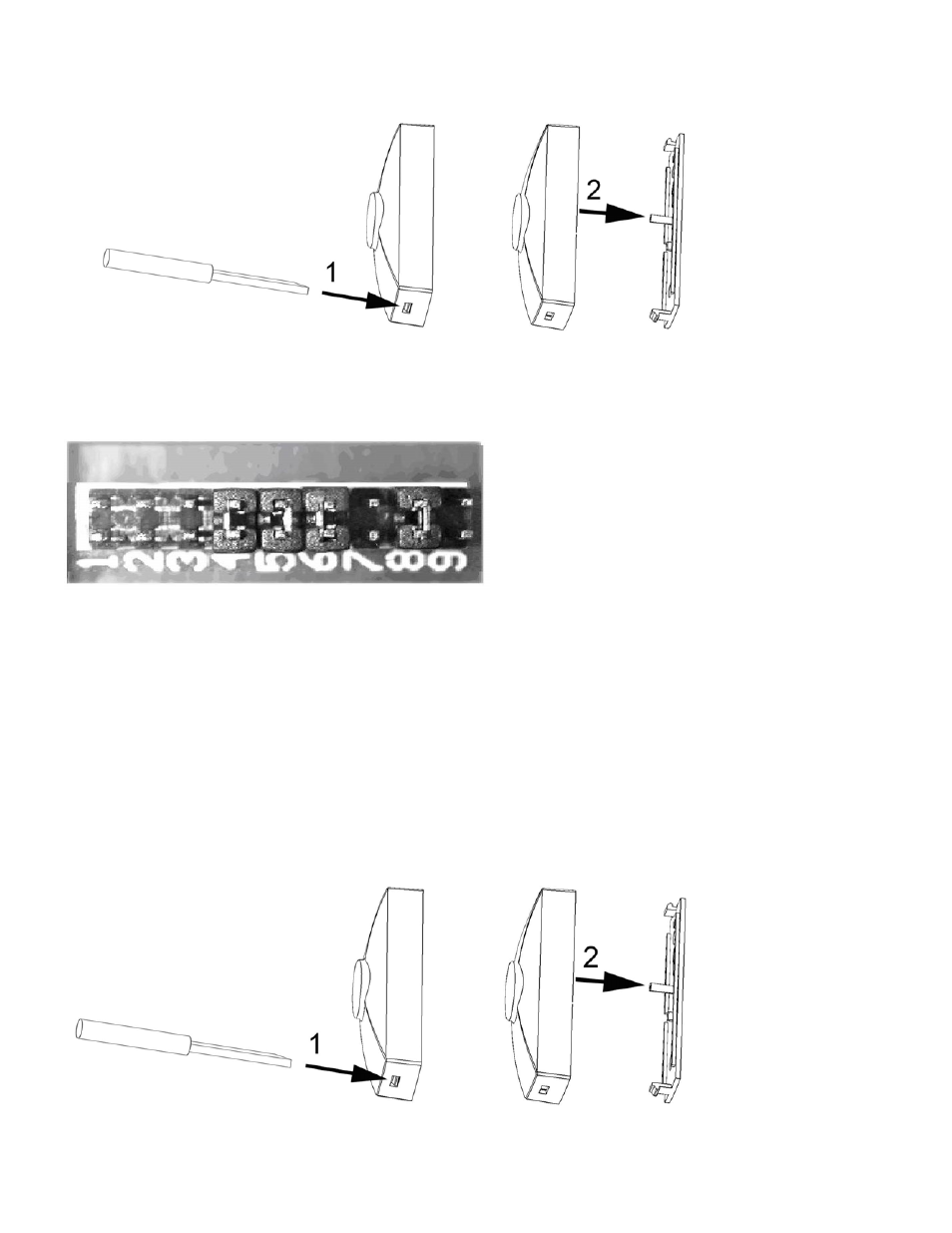 Push button mounting instructions | GE 19211 User Manual | Page 3 / 6