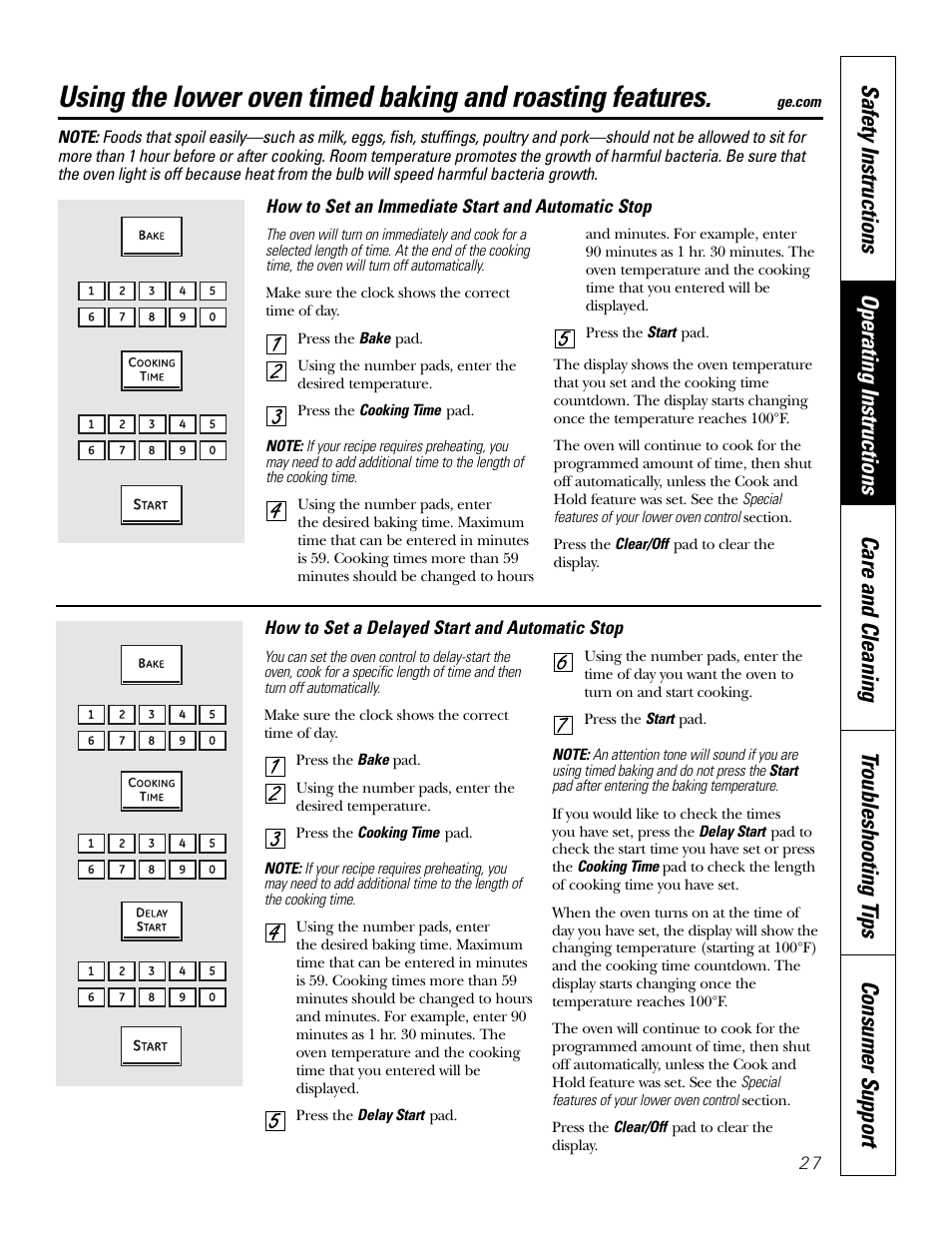 GE PT970SMSS User Manual | Page 27 / 104