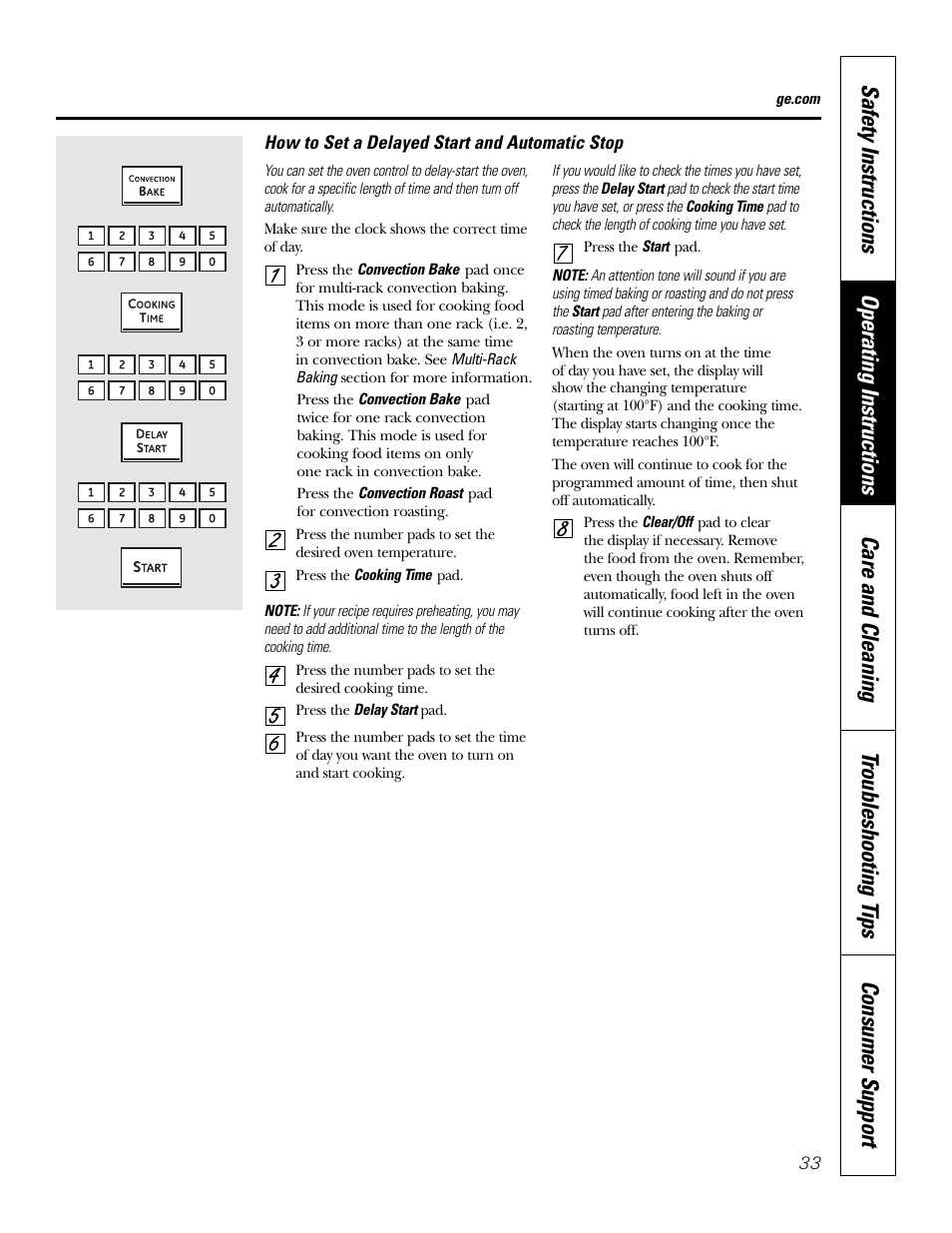 GE PT970SMSS User Manual | Page 33 / 104