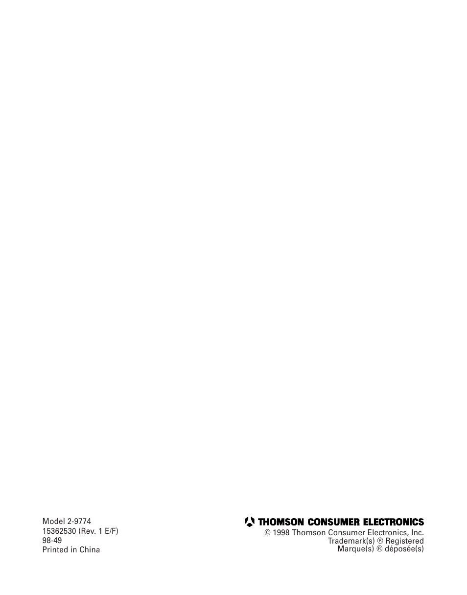 GE 2-9774 User Manual | Page 40 / 40