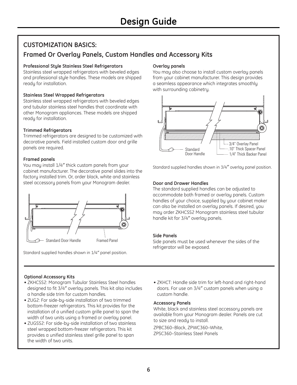 Customization basics, Design guide | GE 49-60468-1 User Manual | Page 6 / 20