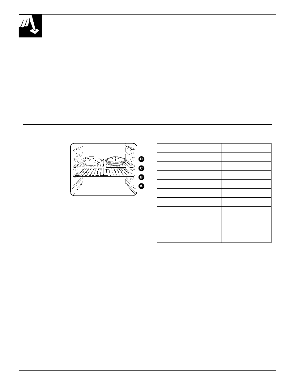 Baking, Baking , 13, 12 baking | How to set your range for baking, Oven shelves, Preheating baking pans | GE 164D2966P079 User Manual | Page 12 / 28