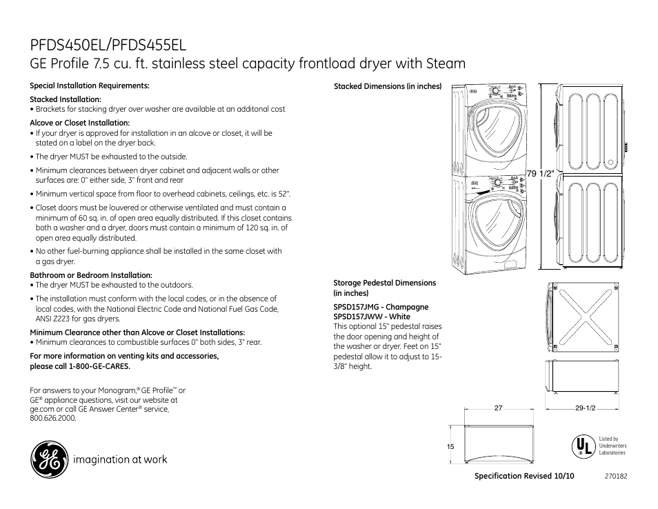 GE SPSD157JMG User Manual | Page 2 / 4