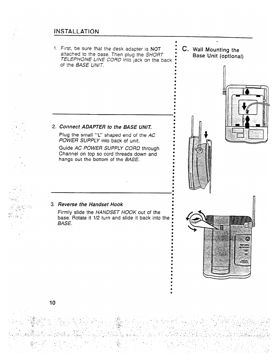Installation | GE 2-9910 User Manual | Page 10 / 28