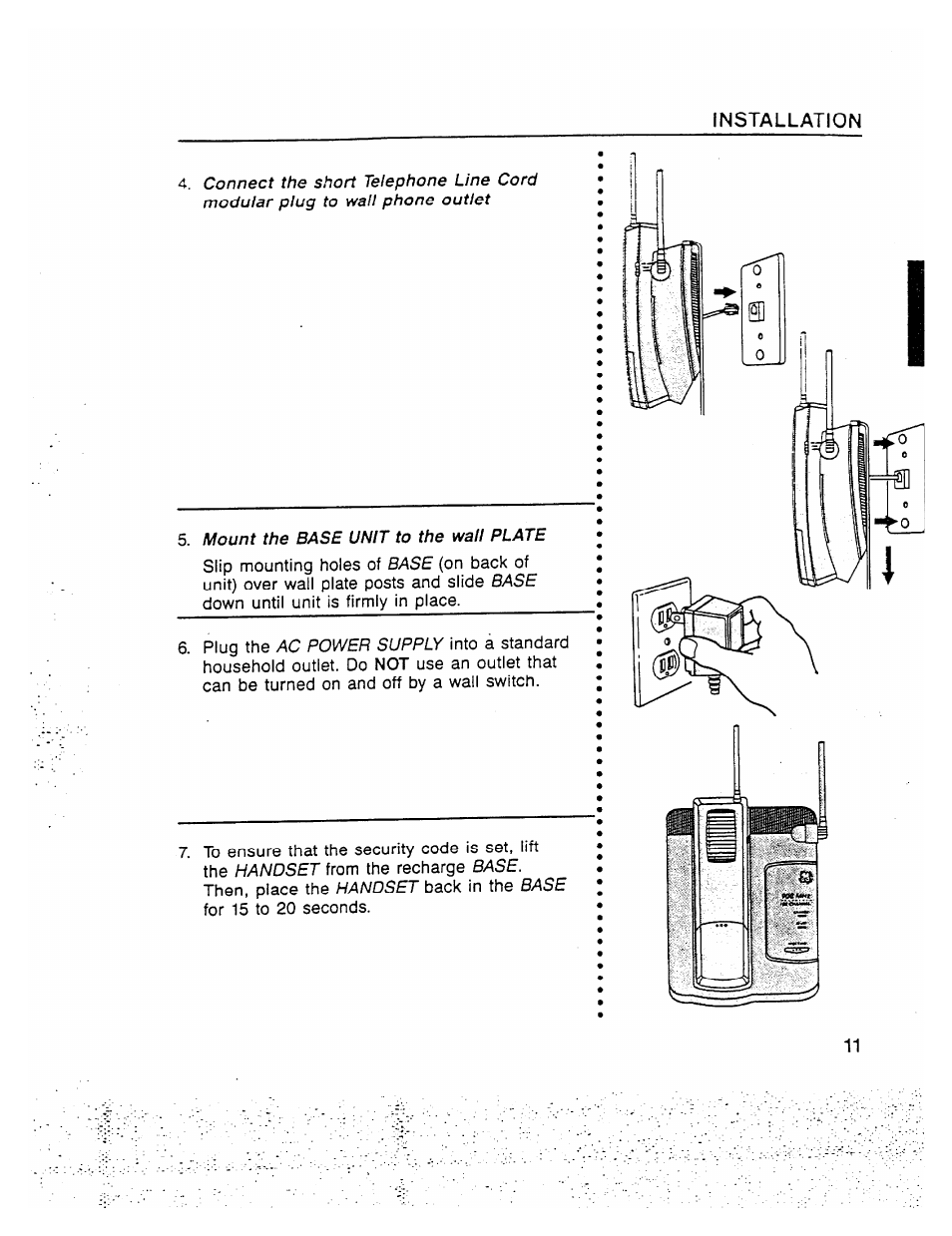 Nblallation | GE 2-9910 User Manual | Page 11 / 28