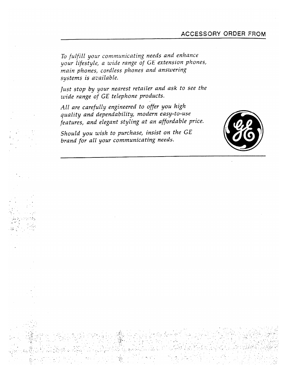 GE 2-9910 User Manual | Page 23 / 28