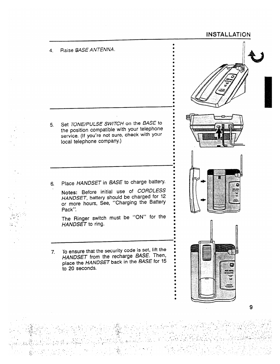 Ino imlumi lun | GE 2-9910 User Manual | Page 9 / 28