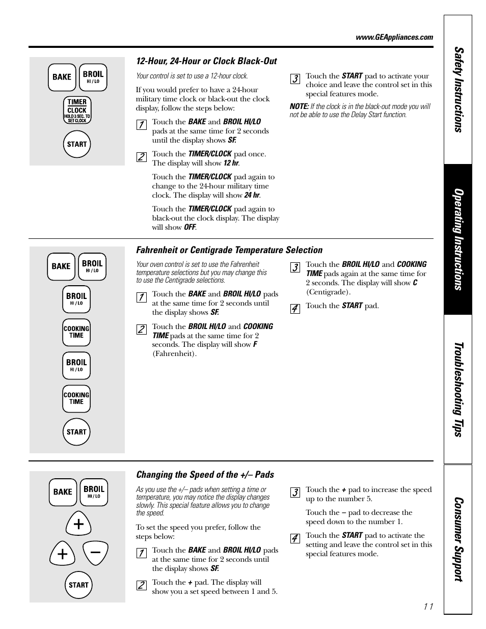 GE JGRS06 User Manual | Page 11 / 32