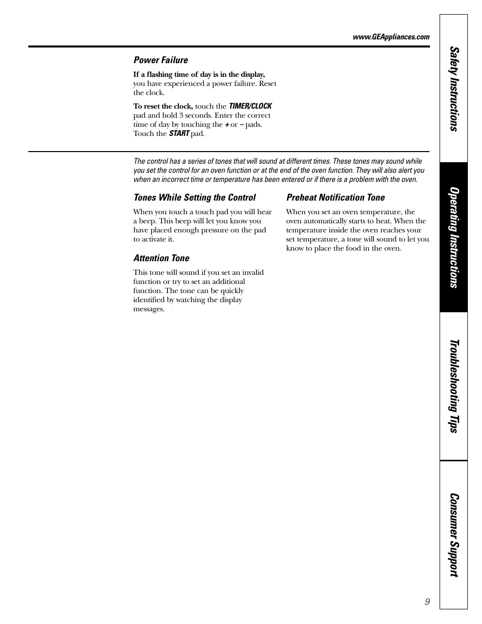 GE JGRS06 User Manual | Page 9 / 32