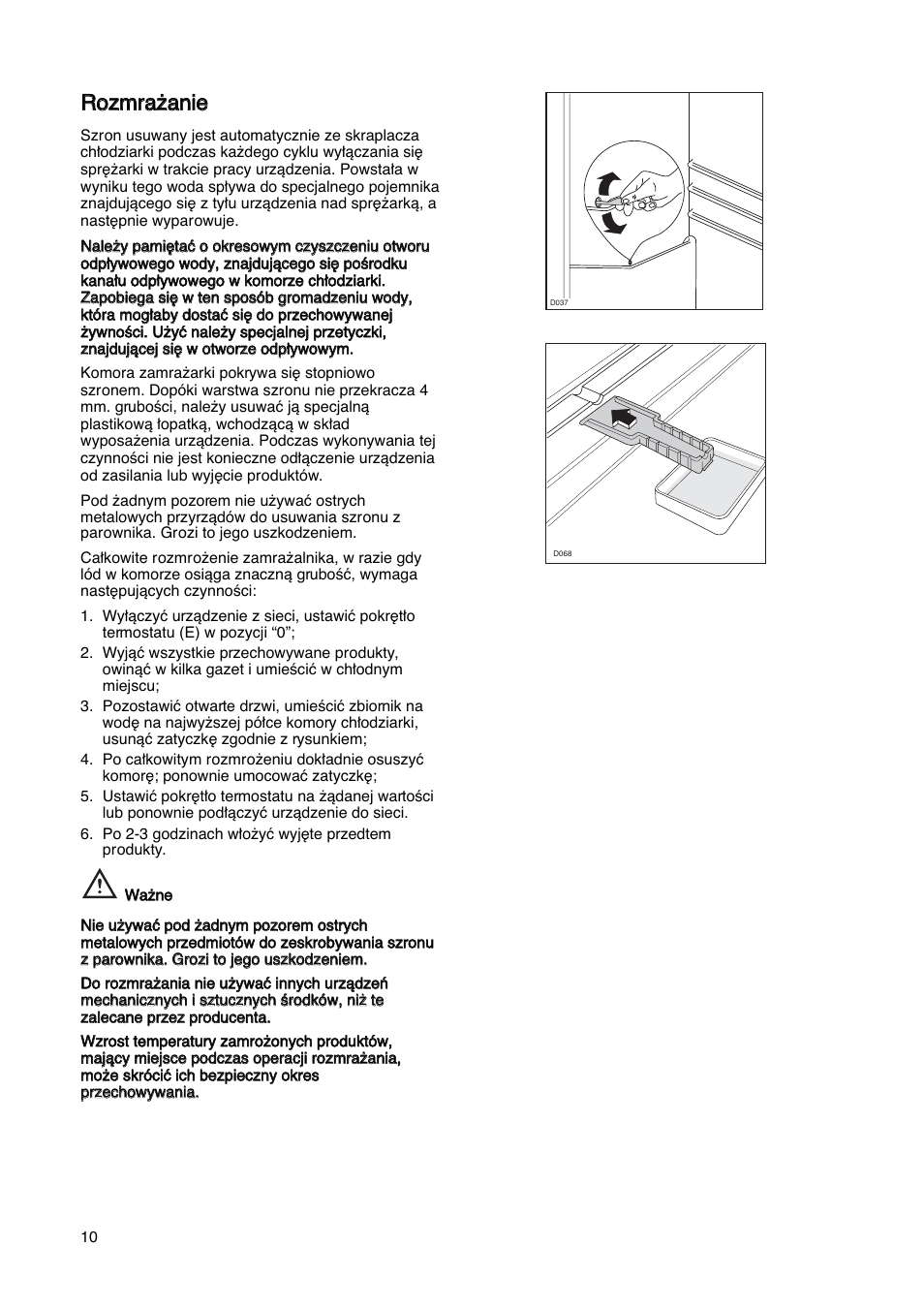 Rro oz zm mrra a˝ ˝a an niie e | Electrolux ERN29651 User Manual | Page 10 / 84