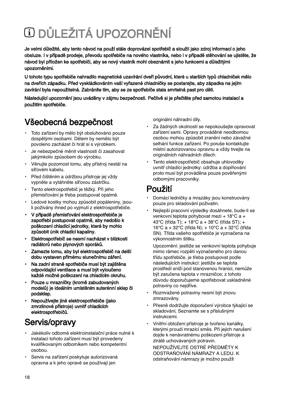 Sse errv viis s//o op prra av vy y, Ppo ou uï ïiittíí | Electrolux ERN29651 User Manual | Page 18 / 84