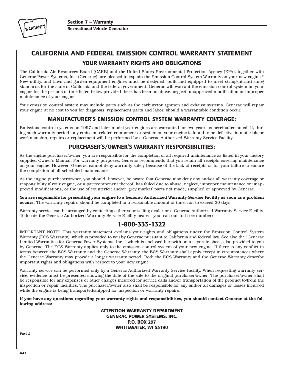 Generac Power Systems 004709-0 User Manual | Page 50 / 52