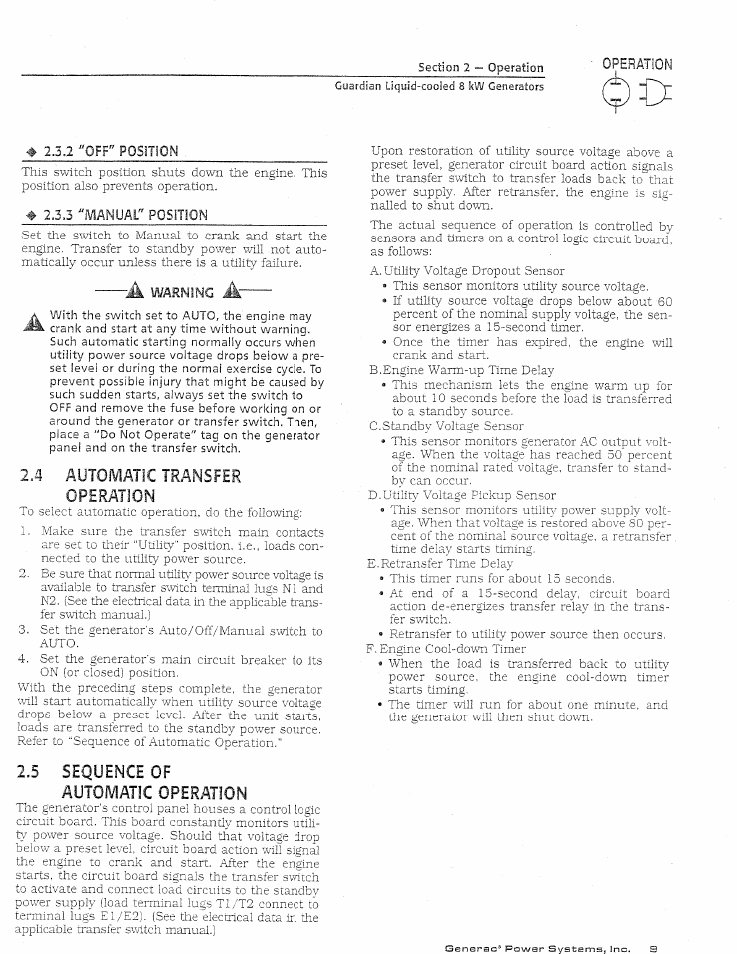 Generac Power Systems GUARDIAN 04137-0 User Manual | Page 11 / 44