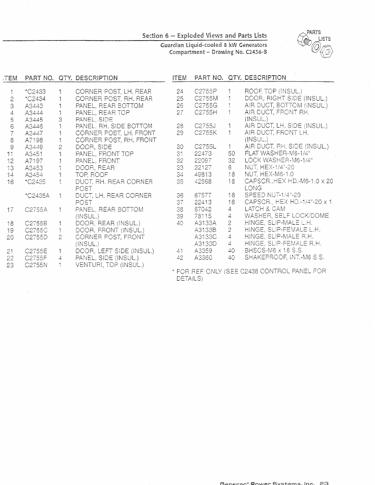 Generac Power Systems GUARDIAN 04137-0 User Manual | Page 25 / 44