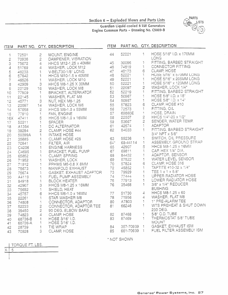 Generac Power Systems GUARDIAN 04137-0 User Manual | Page 29 / 44