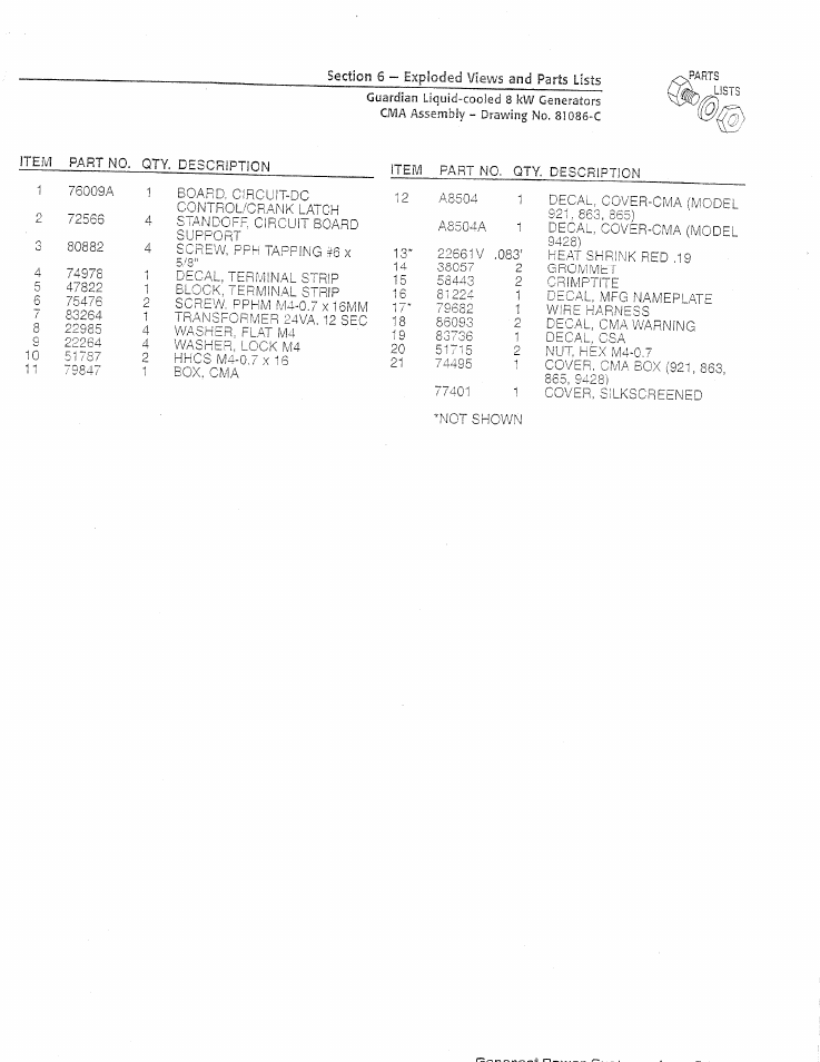 Generac Power Systems GUARDIAN 04137-0 User Manual | Page 33 / 44
